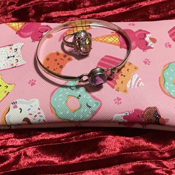 925 silver Bangle and Ring - Picture 1 of 6